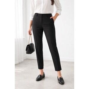 Vince Black Wool Blend Slim Ankle Trousers Pants Women's Size 10